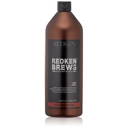 Redken Brews 3 in 1  - Средство 3 в 1 шампунь, кондиционер, гель для душа 1000 мл 