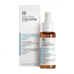 Collistar Attivi Puri Hyaluronic + Polyglutamic Acid - Лифтинг-сыворотка для лица с гиалуроновой кислотой 30 мл