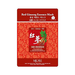 Mijin Cosmetics Essence Mask Red Ginseng - Маска тканевая красный женьшень 23 г