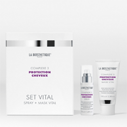La Biosthetique Set Vital Complexe 3 - Витализирующий дуэт с мощным молекулярным комплексом защиты волос комплекс 3 50+100 мл