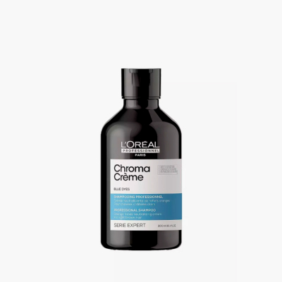 L'Oreal Professionnel Serie Expert Chroma Creme Shampoo Blue Dyes - Шампунь с синим пигментом для нейтрализации оранжевого оттенка 300 мл