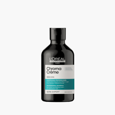 L'Oreal Professionnel Serie Expert Chroma Creme Shampoo - Шампунь-крем с зеленым пигментом для нейтрализации красного оттенка темных волос 300 мл