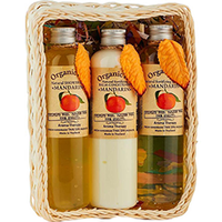 Organic Tai Kit - Набор (натуральный шампунь для волос «мандарин» 120 мл,натуральный бальзам-кондиционер «мандарин» 120 мл,натуральный гель для душа «мандарин» 120 мл) 