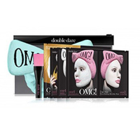 Double Dare OMG Premium Package - Набор "спа" из 4 масок, кисти и мятного банта-повязки