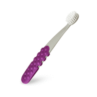 Radius Toothbrush Totz Plus - Щетка зубная детская (серебристо-фиолетовая ручка)