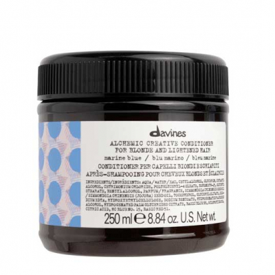 Davines Alchemic Creative Conditioner For Blond And Lightened Hair Marine Blue - Креативный кондиционер для осветленных и натуральных блондов оттенок (приглушенный синий) 250 мл