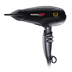  BaByliss Pro Rapido - Фен черный , 2200Вт, ионизация, 3 насадки + глушитель, диффузор