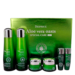 Deoproce Aloe Vera Oasis Special Care 4 Set - Набор уходовый с экстрактом алоэ вера 460 мл