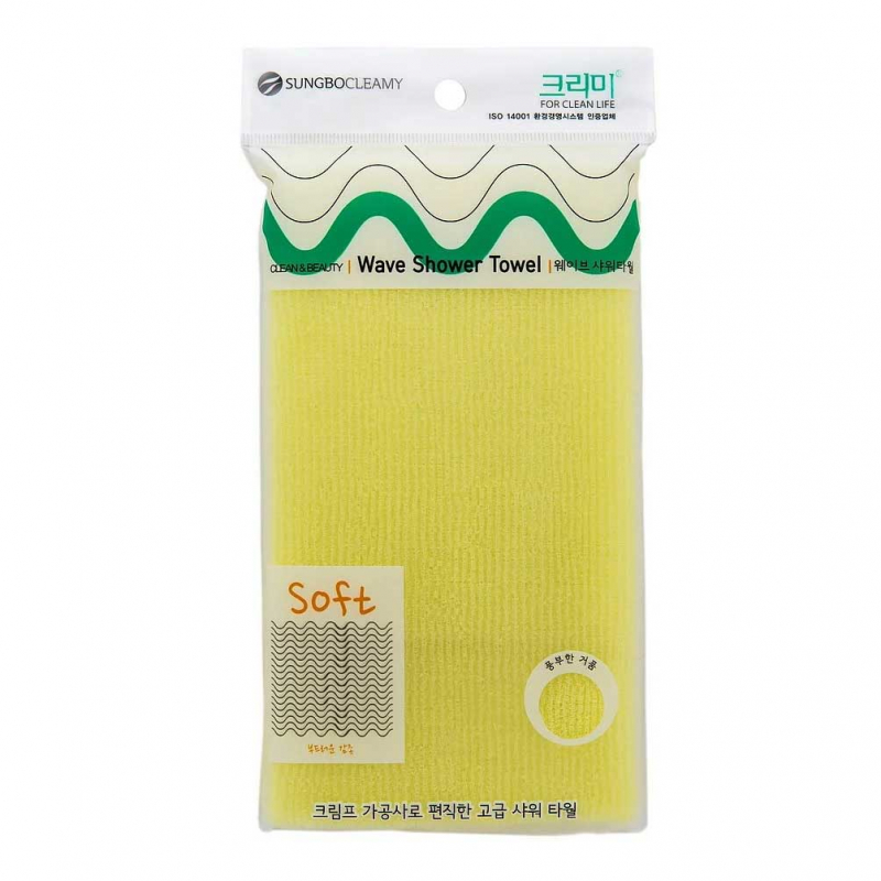 Sung Bo Cleamy Clean and Beauty Wave Shower Towel - Мочалка для душа (28*95)