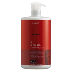 Lakme Teknia Ultra red shampoo - Шампунь для поддержания оттенка окрашенных волос "Красный" 1000 мл