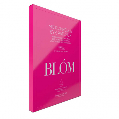 BLOM Microneedle Eye Patches - Микроигольные патчи для глаз "кофеин" 1 пара