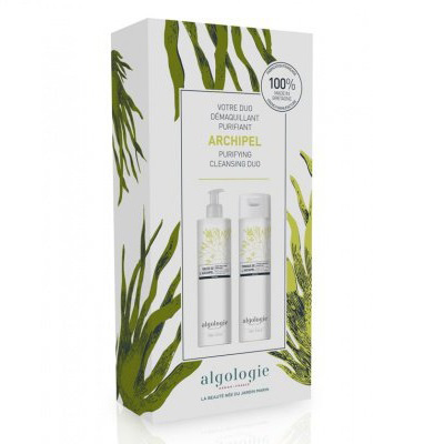Algologie Archipel - Набор-дуэт для демакияжа "архипелаг бреа" для жирной и смешанной кожи (гель для лица 200 мл, тоник для лица 200 мл)
