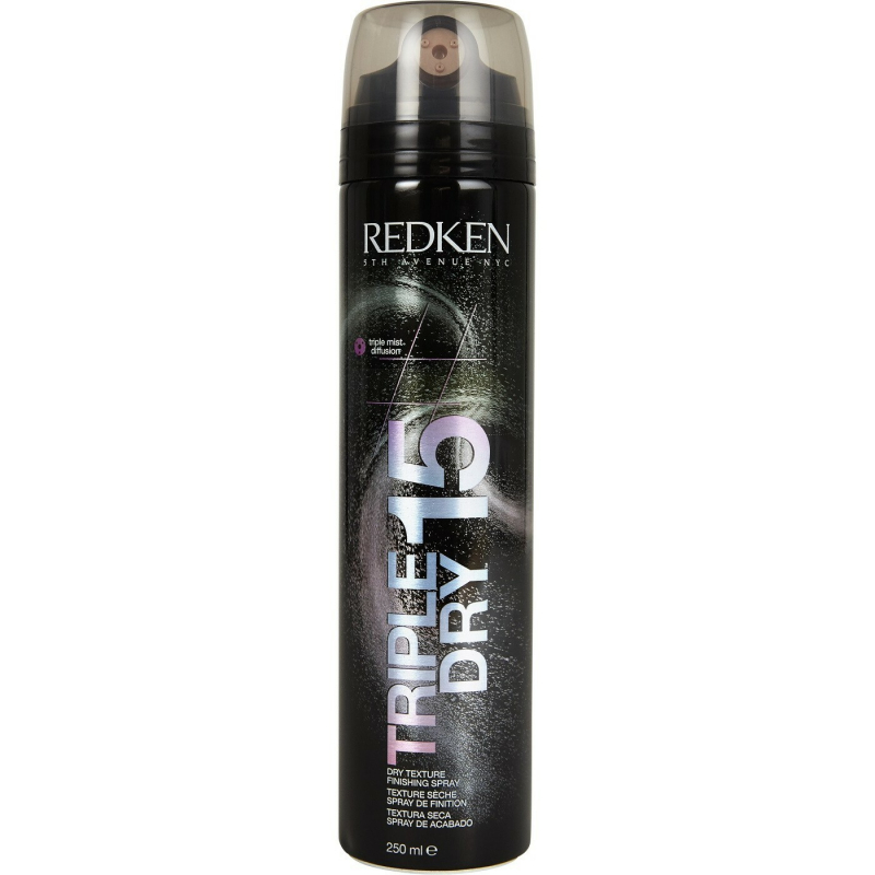 Redken Styling Triple Dry 15 - Текстурирующий фиксирующий спрей с эффектом сухого шампуня 250 мл