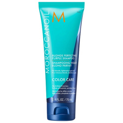 Moroccanoil Blonde Perfecting Purple Shampoo - Тонирующий шампунь с фиолетовым пигментом для светлых волос 70 мл