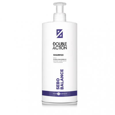 Hair Company Double Action Sebo Balance Shampoo - Шампунь, регулирующий работу сальных желез 1000 мл