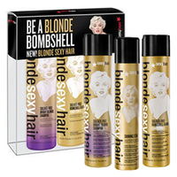  Sexy Hair Blonde Kit - Набор для волос (шампунь 300 мл + кондиционер 300 мл + спрей для создания объема 50 мл)