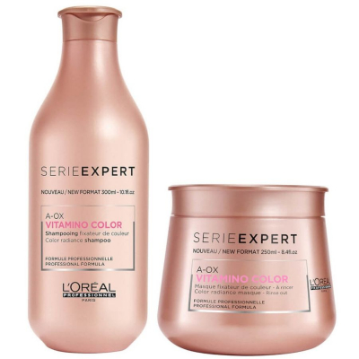L'Oreal Professionnel Serie Expert Vitamino Color - Весенний набор 2021 (шампунь 300 мл + маска 250 мл)