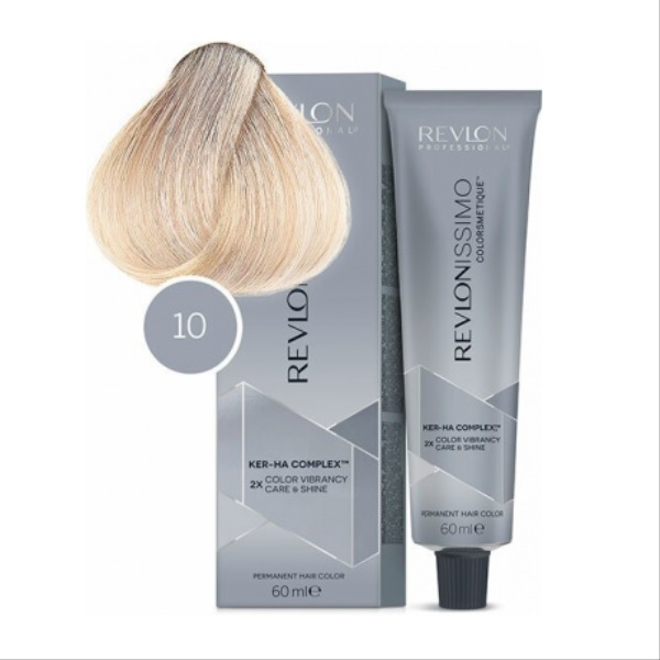 Revlon Revlonissimo High Coverage NMT - Перманентная краска для седых волос №10 светлый блондин экстра 60 мл  
