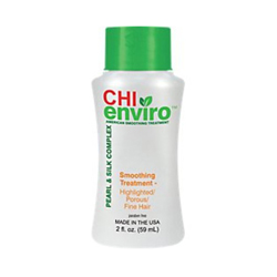 CHI Enviro American Smoothing Treatment Pearl and Silk Complex Highlighted Porous and Fine Hair - Разглаживающее средство для мелированных, пористых и тонких волос 59 мл