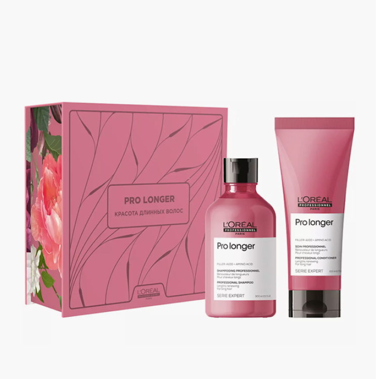 L'Oreal Serie Expert Pro Longer Spring Bom - Набор для волос (шампунь 300 мл + уход 200 мл)