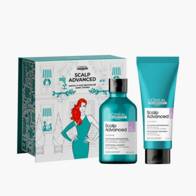 L'Oreal Serie Expert Scalp Advanced Spring Bom - Набор зимний для чувствительной кожи головы (шампунь 300 мл + уход 200 мл)