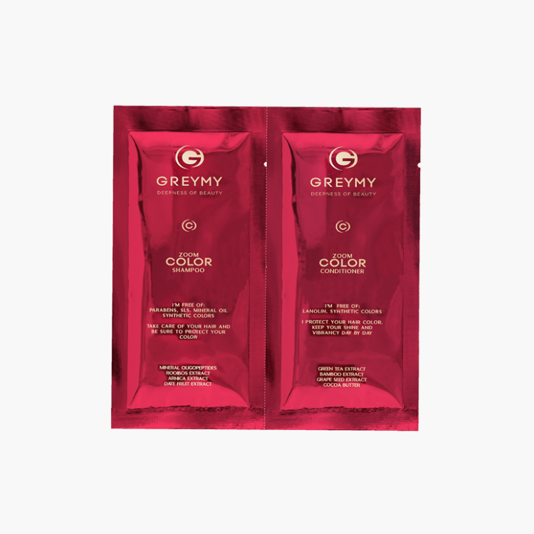 Greymy Zoom Color Shampoo And Conditioner - Пробник для окрашенных волос (шампунь и кондиционер) 10 мл
