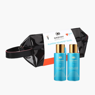 Greymy Plumping Volume Set Travel - Набор миниатюр для объёма волос в косметичке (шампунь 100 мл + кондиционер 100 мл)