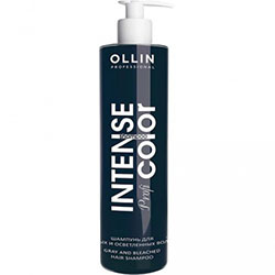 Ollin Intense Profi Color Gray And Bleached Hair Shampoo - Шампунь для седых и осветленных волос 250 мл