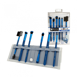 Royal and Langnickel Moda Blue Beautiful Eyes Set - Синий набор кистей для макияжа глаз в чехле