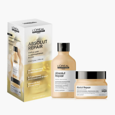 L'Oreal Professionnel Serie Expert Absolut Repair - Весенний набор для поврежденных волос (шампунь 300 мл + маска 250 мл)
