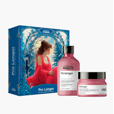 L'Oreal Professionnel Serie Expert Pro Longer - Новогодний набор для восстановления волос (шампунь 300 мл + маска 250 мл)