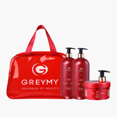 Greymy Zoom Color Care Set + Red Bag - Набор для окрашенных волос + красная сумка (шампунь 1000 мл + кондиционер 1000 мл + маска 500 мл)