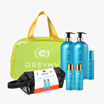 Greymy Plumping Volume "All Inclusive" + Yellow Bag - Набор для объёма волос " все включено" + желтая сумка