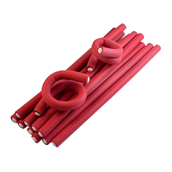 Harizma Professional h10982-12 - Бигуди-бумеранги 12х210 мм красные (10 шт)