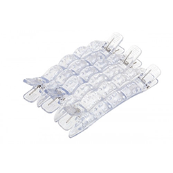 Harizma Professional h10901-02 - Зажимы пластиковые в упаковке серые (6шт)