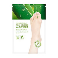 Nature Republic Real Squeeze Aloe Vera Moisture Foot Mask - Маска для ног увлажняющая с экстрактом алоэ 16 мл
