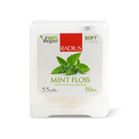 Radius Floss Vegan Xylitol Mint 55 Yds - Нить зубная со вкусом мяты