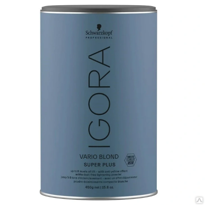 Schwarzkopf Professional Igora Vario Blond Powder Lightener Super Plus - Осветляющий порошок супер плюс 450 г
