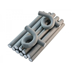 Harizma Professional h10982-18 - Бигуди-бумеранги 18х210 мм серые (10 шт)