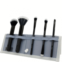 Royal & Langnickel Moda Black Perfect Mineral Set - Черный набор кистей для макияжа в чехле