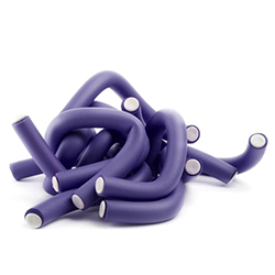 Harizma Professional h10982-20 - Бигуди-бумеранги 20х210 мм фиолетовые (10 шт)