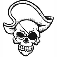 Temptu Pro Transfer Rock Pirate Skull - Трансферная татуировка 