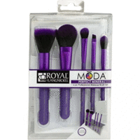 Royal and Langnickel Moda Purple Perfect Mineral Set - Фиолетовый набор кистей для макияжа в чехле