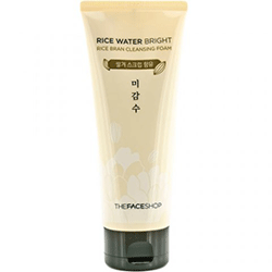 The Face Shop Rice Water Bright Bran Cleansing Foam  R 2015 - Пенка для умывания с рисовой водой и отрубями 150 мл