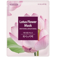 The Yeon Lotus Flower Mask Whitening and Brightening - Маска для лица тканевая осветляющая 22 мл