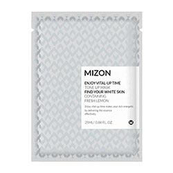 Mizon Enjoy Vital-Up Time Tone Up Mask - Маска листовая для лица  осветляющая с экстрактом лимона 25 мл 