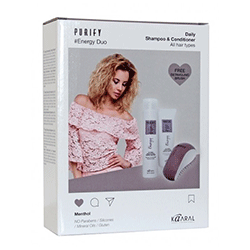 Kaaral Purify Energy - Набор ( шампунь 300 мл + кондиционер 250 мл + щетка для волос ) 