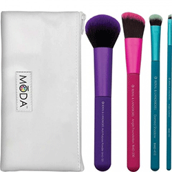 Royal and Langnickel Moda Complete Kit - Набор кистей для макияжа в чехле (4шт)