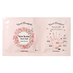 Etude House Hand Bouguet  Rich Butter Foot Mask - Маска для ног 2*18 г
