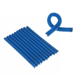 Harizma Professional h10983-24 - Бигуди-бумеранги 24х240 мм голубые (10 шт)